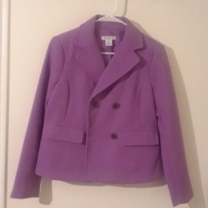 PURPLE BLAZER COAT